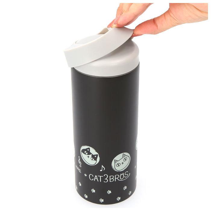 ペットボトルホルダー 保冷 通販 ステンレス 猫3兄弟 キャラクター 猫三兄弟 ステンレスボトル 保冷 保温 ボトルカバー 約 600 ペットボトルホルダー | BACKYARD FAMILY | 07