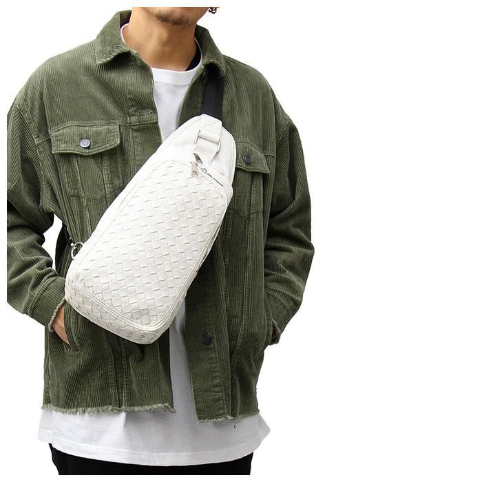 レジスタ REGiSTA ボディバッグ メンズ かっこいい 通販 レディース ショルダーバッグ 斜めがけ ショルダー 合皮 編み込み ペットボトルが入る レジスタ | REGiSTA | 07