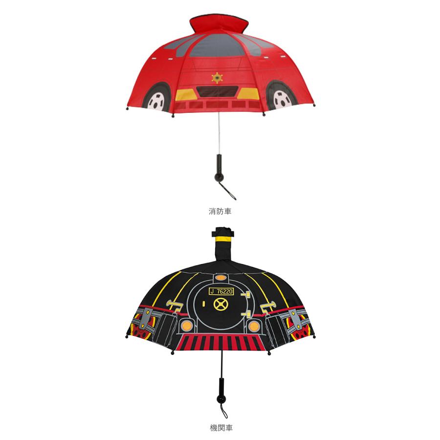 傘 子供用 男の子 通販 キッズ 子供 こども 47センチ 47cm かわいい 乗り物 のりもの 透明窓 1コマ 長傘 雨傘 光る ライト付き 音が鳴る サウンド付き 傘 |  | 11