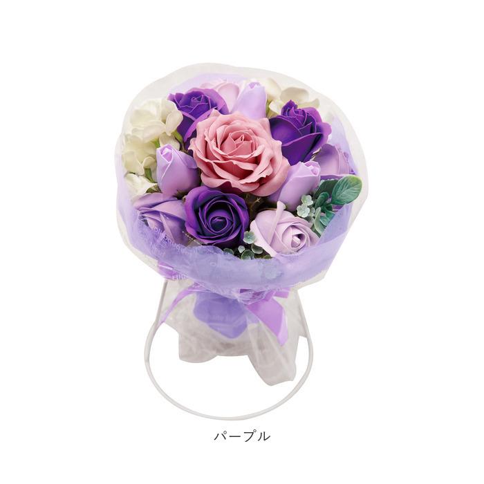 ブーケ 通販 石鹸素材 せっけん シャボン 香り ブーケスタンド付き クリアケース入り 長持ち 観賞用 フラワー デザイン お手入れ不要 かわいい お祝い ブーケ | ブランド登録なし | 10