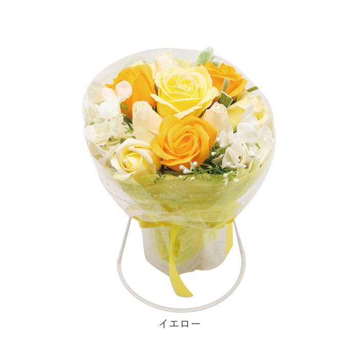 ブーケ 通販 石鹸素材 せっけん シャボン 香り ブーケスタンド付き クリアケース入り 長持ち 観賞用 フラワー デザイン お手入れ不要 かわいい お祝い ブーケ | ブランド登録なし | 13