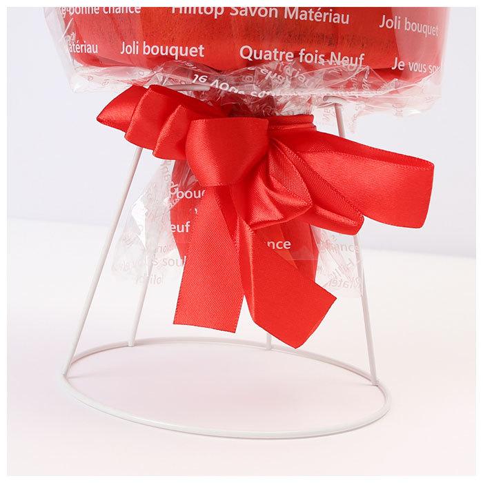 ブーケ 通販 石鹸素材 せっけん シャボン 香り ブーケスタンド付き クリアケース入り 長持ち 観賞用 フラワー デザイン お手入れ不要 かわいい お祝い ブーケ | ブランド登録なし | 05