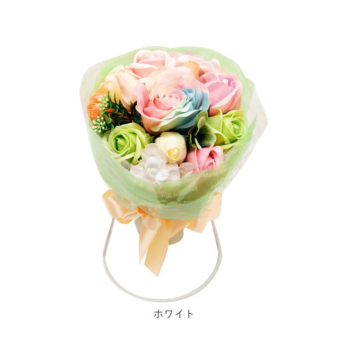 ブーケ 通販 石鹸素材 せっけん シャボン 香り ブーケスタンド付き クリアケース入り 長持ち 観賞用 フラワー デザイン お手入れ不要 かわいい お祝い ブーケ | ブランド登録なし | 09