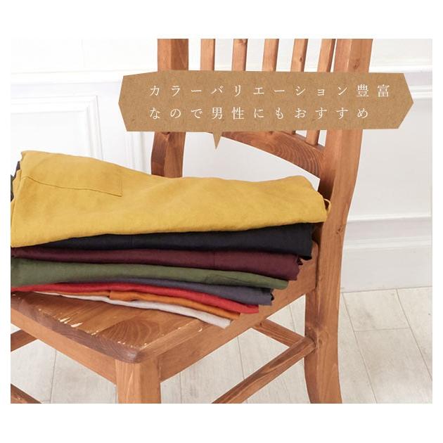 麻 ワークエプロン リネン エプロン 通販 ビブエプロン ロングエプロン 北欧 ナチュラル カジュアル シンプル ポケット ホルターネック 前紐 前掛け 麻 |  | 19