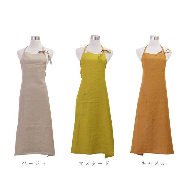 麻 ワークエプロン リネン エプロン 通販 ビブエプロン ロングエプロン 北欧 ナチュラル カジュアル シンプル ポケット ホルターネック 前紐 前掛け 麻 |  | 26