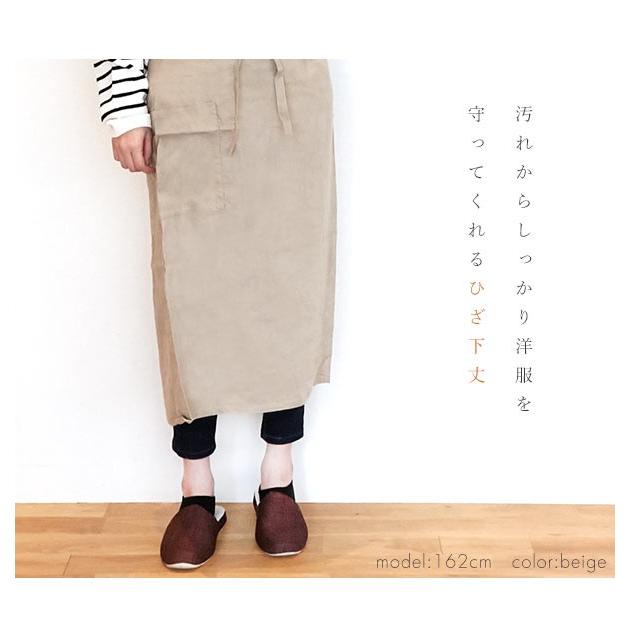 麻 ワークエプロン リネン エプロン 通販 ビブエプロン ロングエプロン 北欧 ナチュラル カジュアル シンプル ポケット ホルターネック 前紐 前掛け 麻 |  | 13