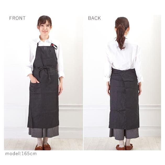 麻 ワークエプロン リネン エプロン 通販 ビブエプロン ロングエプロン 北欧 ナチュラル カジュアル シンプル ポケット ホルターネック 前紐 前掛け 麻 |  | 16