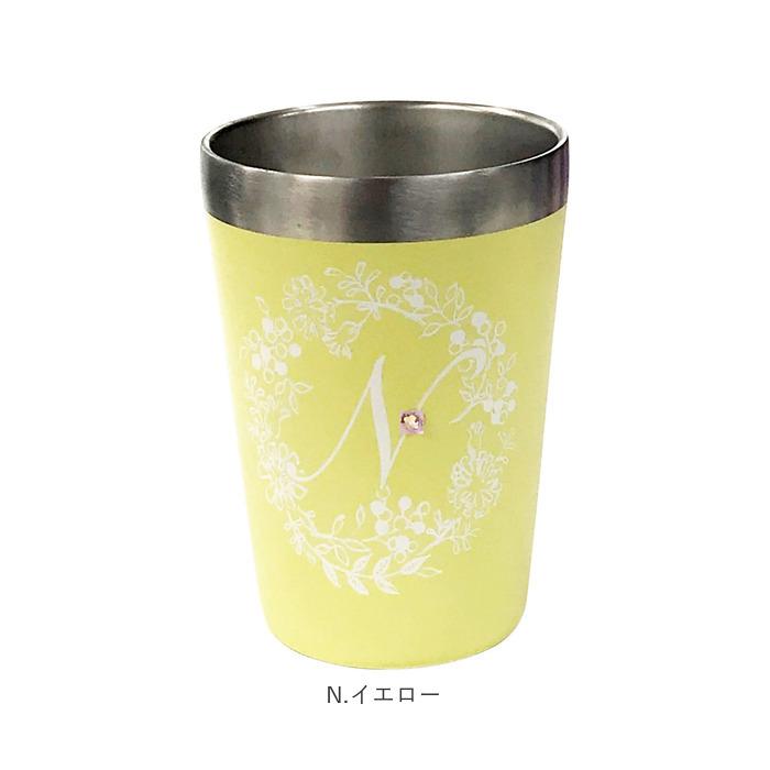 タンブラー 通販タンブラー 保温 保冷 おしゃれ ステンレス コンビニ かわいい 350ml イニシャル アルファベット ステンレスタンブラー タンブラー |  | 13