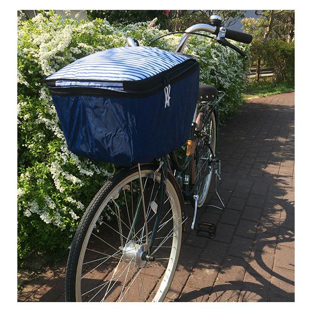 自転車 カゴカバー 2段 Pluie Benite プリュイベニット 通販 前カゴカバー 二段式 自転車カゴ カバー 前かご はっ水 撥水加工 ひったくり防止 防犯 自転車 | ブランド登録なし | 09