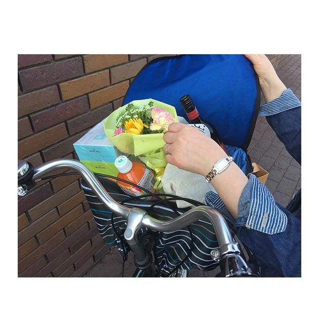 自転車 カゴカバー 2段 Pluie Benite プリュイベニット 通販 前カゴカバー 二段式 自転車カゴ カバー 前かご はっ水 撥水加工 ひったくり防止 防犯 自転車 | ブランド登録なし | 10