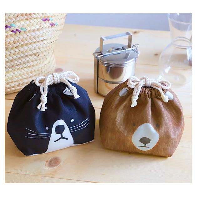 代引き手数料無料 保冷バッグ おしゃれ キッズ 子供 巾着 おかずきんちゃく おかおきんちゃく 巾着袋 ランチバッグ 保冷バック かわいい おもしろ1 222円 Aynaelda Com