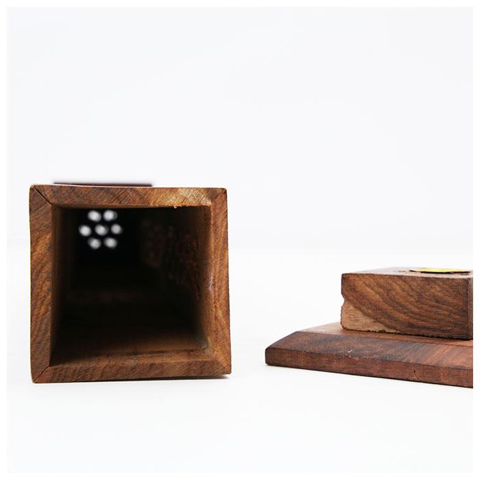 お香立て 通販お香立て おしゃれ 香立て 香立 かわいい おこうたて 香炉 受け皿 お香 皿 インセンスホルダー シーシャムウッド タワー型 木製 スタンド お香立て | BACKYARD FAMILY | 11