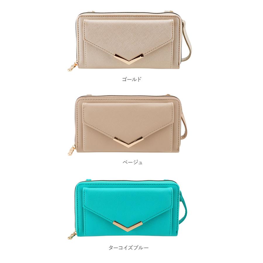 お財布ポシェット ママ 通販 お財布バッグ ショルダー お財布 ショルダーバッグ スマホ レディース お財布ショルダー 大容量 黒 ブラック お財布ポシェット |  | 15