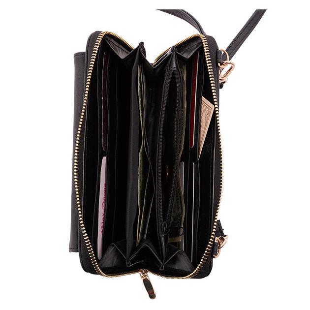 お財布ポシェット ママ 通販 お財布バッグ ショルダー お財布 ショルダーバッグ スマホ レディース お財布ショルダー 大容量 黒 ブラック お財布ポシェット |  | 04