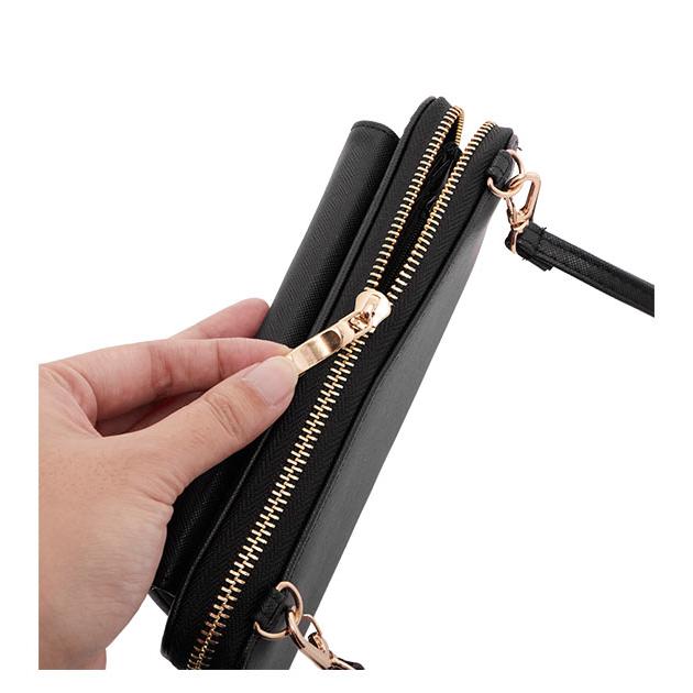 お財布ポシェット ママ 通販 お財布バッグ ショルダー お財布 ショルダーバッグ スマホ レディース お財布ショルダー 大容量 黒 ブラック お財布ポシェット |  | 06