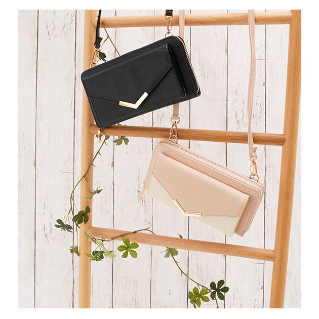 お財布ポシェット ママ 通販 お財布バッグ ショルダー お財布 ショルダーバッグ スマホ レディース お財布ショルダー 大容量 黒 ブラック お財布ポシェット |  | 08