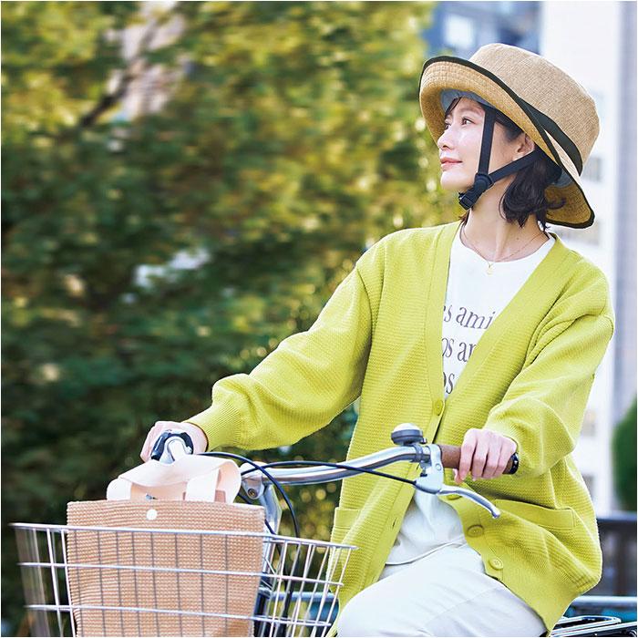 ヘルメット 自転車 帽子 通販 SG認証 自転車ヘルメット女性 ＳＧマーク 自転車ヘルメット帽子型 おしゃヘルハイクハット レディース ヘルメット |  | 04