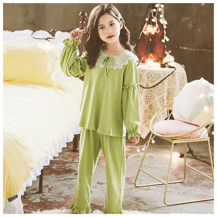 パジャマ 通販パジャマ キッズ 女の子 長袖 春 薄手 綿100% 可愛い 部屋着 ガールズ おしゃれ サイズ 110 120 130 140 150 160 レディース 寝巻き パジャマ |  | 02