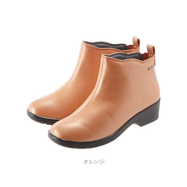 レインブーツ レディース ショート 通販 軽量 ヒール おしゃれ シンプル レインシューズ 長靴 ショート丈 雨靴 防水 ショートブーツ 黒 ブラック  レインブーツ | PANSY | 18