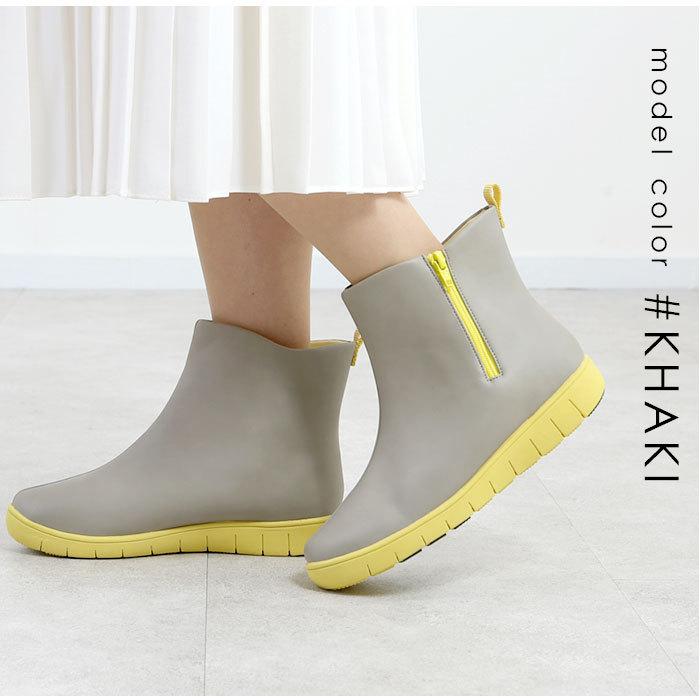 レインブーツ 通販レインブーツ レディース ショート おしゃれ かわいい 撥水 はっ水 歩きやすい カラフル 履きやすい 吸水 吸湿 インソール 抗菌 レインブーツ | PANSY | 06