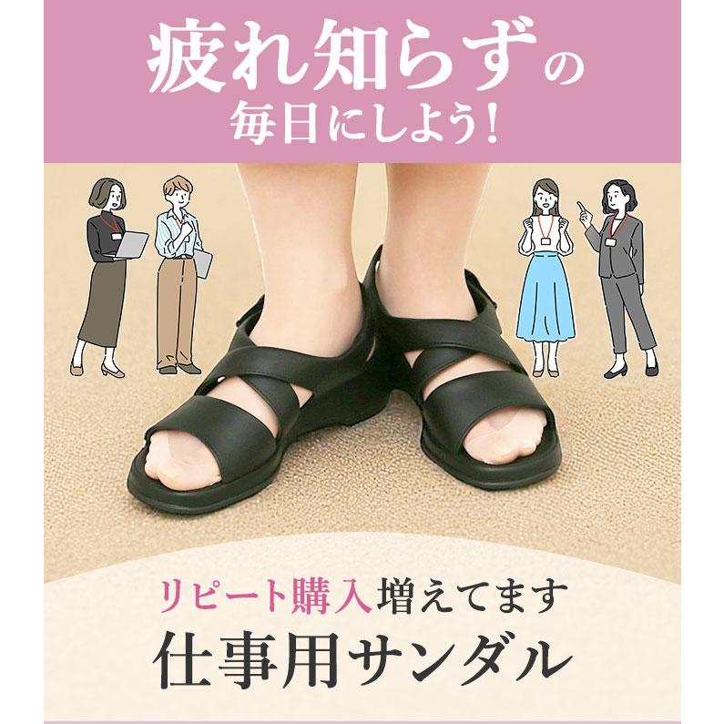 Pansy パンジー サンダル 定番 オフィスサンダル レディース ナースサンダル コンフォートサンダル バック ベルト 疲れない 疲れにくい サマーシューズ | PANSY | 06