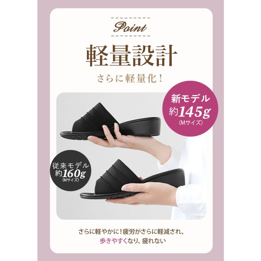 パンジー サンダル 6830 pansy 好評 つっかけ オフィスサンダル 疲れない 室内履き レディース きれいめ 履きやすい 歩きやすい 軽量 疲れにくい ローヒール | PANSY | 10