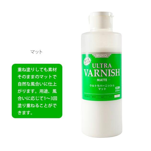 水性ニス 200ml パジコ PADICO ウルトラバーニッシュ ULTRA VARNISH ニス 水性 合成樹脂塗料 水性アクリルニス 光沢仕上げ スーパーグロス W仕上げ 水性ニス | ブランド登録なし | 05