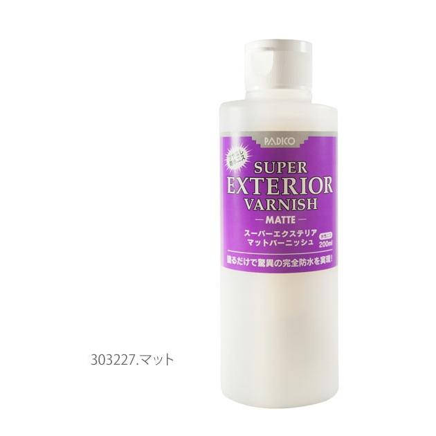 水性ニス 200ml パジコ PADICO スーパーエクステリア バーニッシュ ニス 仕上げ剤 防水 アクセサリー 合成樹脂塗料 粘土細工 200ml 無臭 無害 防虫 水性ニス | ブランド登録なし | 05