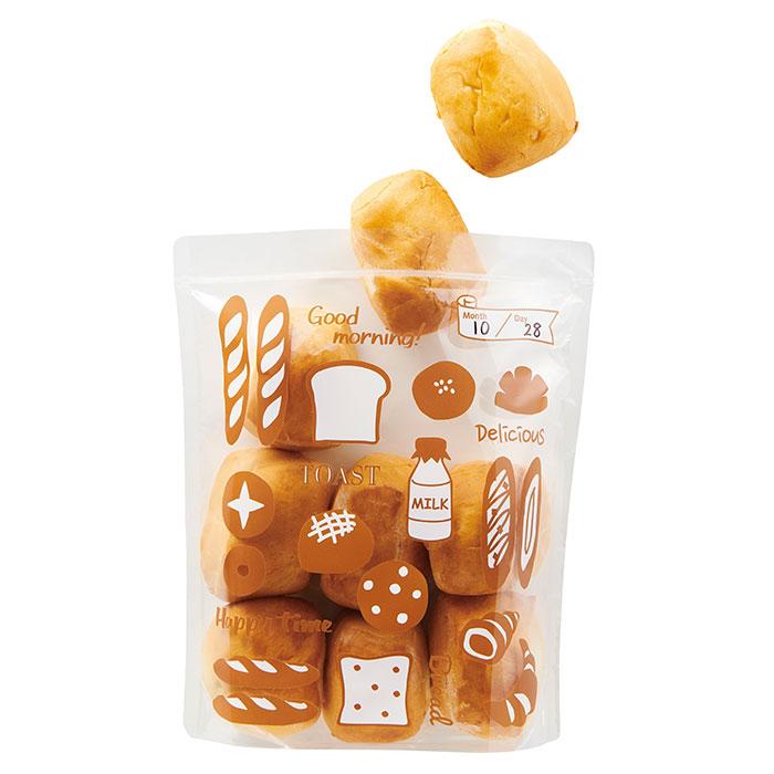 パン 保存袋 通販 パンのおうち 食パン 冷凍保存袋 フリーザーバッグ ジッパーバッグ ジッパー袋 ジッパー マチ付き チャック付 ロールパン クロワッサン パン |  | 05
