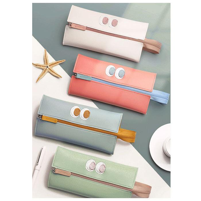 最安値で ペンケース 大容量 通販 おしゃれ 高校生 女子 合皮 フェイクレザー 白 大きめ かわいい 可愛い モンスター 筆箱 ペンポーチ ふで箱 プレゼント 文房具 Riosmauricio Com