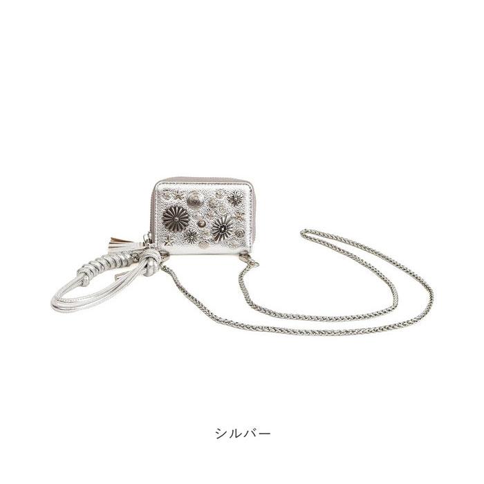 ペルケ ウォレットショルダー perche 80-06-00102 通販 お財布 財布 マルチスタッズ スマホ ストラップホルダー シート 小銭入れ ミニ サイフ 合皮 ペルケ | perche | 19