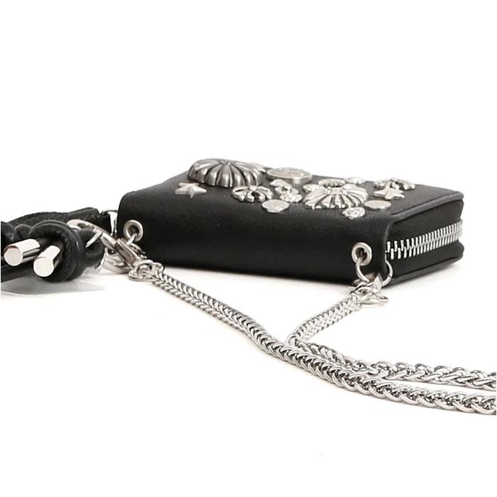 ペルケ ウォレットショルダー perche 80-06-00102 通販 お財布 財布 マルチスタッズ スマホ ストラップホルダー シート 小銭入れ ミニ サイフ 合皮 ペルケ | perche | 13
