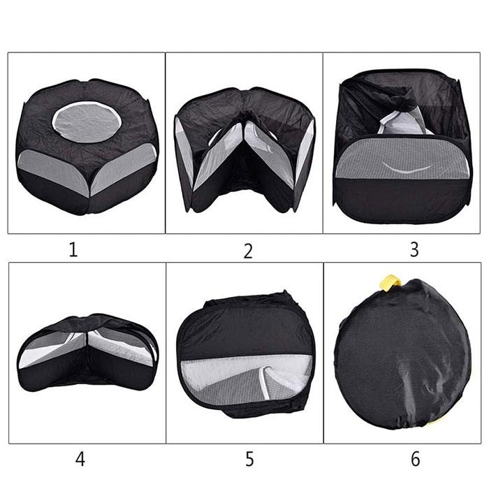 ペットサークル 通販ペットサークル 折りたたみ 折り畳み メッシュサークル 小動物 フェンス プレイサークル ウサギ ハムスター ハリネズミ 猫 ペットサークル |  | 06