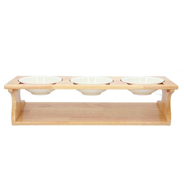 ペット 食器台 通販 フードボウル 犬 猫 フードボール 食事台 食器 フードボウルスタンド フードスタンド 高さがある 餌台 ご飯台 テーブル 3碗タイプ ペット | BACKYARD FAMILY | 05