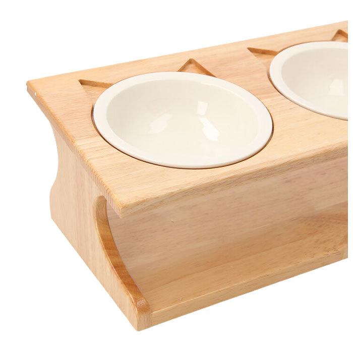 ペット 食器台 通販 フードボウル 犬 猫 フードボール 食事台 食器 フードボウルスタンド フードスタンド 高さがある 餌台 ご飯台 テーブル 3碗タイプ ペット | BACKYARD FAMILY | 08