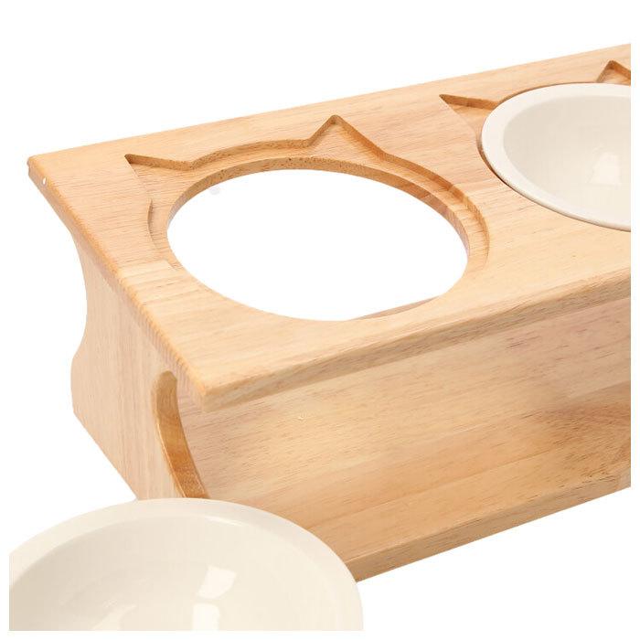 ペット 食器台 通販 フードボウル 犬 猫 フードボール 食事台 食器 フードボウルスタンド フードスタンド 高さがある 餌台 ご飯台 テーブル 3碗タイプ ペット | BACKYARD FAMILY | 10