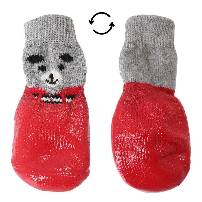 市場 犬 靴 送料無料 ドッグシューズ 犬用靴下 ドッグウェア 犬用シューズ4個セット 室内散歩兼用 犬の靴下 履かせやすい ドッグソックス 犬用 靴下 ソックス