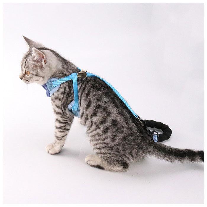 代引き手数料無料 猫 ハーネス 通販 ねこ リード付き おしゃれ かわいい ベスト リボン 蝶ネクタイ メッシュ 通気性 軽量 軽い 簡単着脱 簡単調節 散歩 お散歩 胴輪 猫グッズ Riosmauricio Com