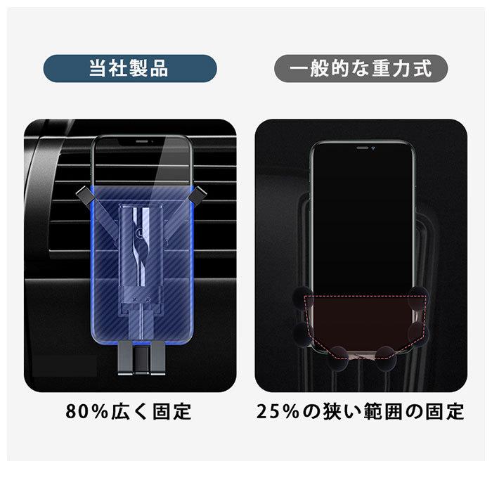 スマホホルダー 車載用 通販 エアコン吹き出し口 携帯 ホルダー スマホ車載ホルダー iPhone スタンド スマートフォン 自動開閉 スマホスタンド スマホホルダー |  | 07