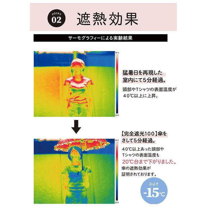 日傘 完全遮光 折りたたみ 通販 傘 おしゃれ ブランド UVカット 遮光率 100% スポーツ観戦 晴雨兼用傘 撥水 はっ水 超撥水 かさ 紫外線 対策 赤外線カット|BACKYARD FAMILY|07