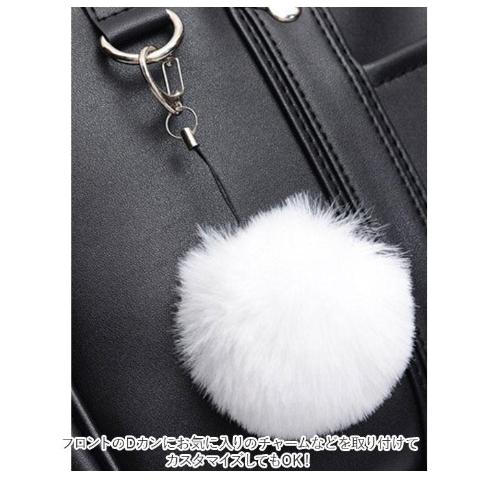 スクールバッグ ショルダー 通販 手提げ 斜めがけ 大容量 防水 軽量 学生鞄 トートバッグ ショルダーバッグ イヤホン穴付き 鋲が付き PU素材 スクールバッグ | ブランド登録なし | 15