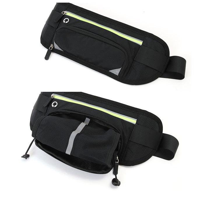 ランニングポーチ スマホ 通販 ランニング ウエストポーチ ウエストバック ウエストバッグ 薄い ジョギング ポーチ バッグ 小さい メンズ ランニングポーチ | ブランド登録なし | 11