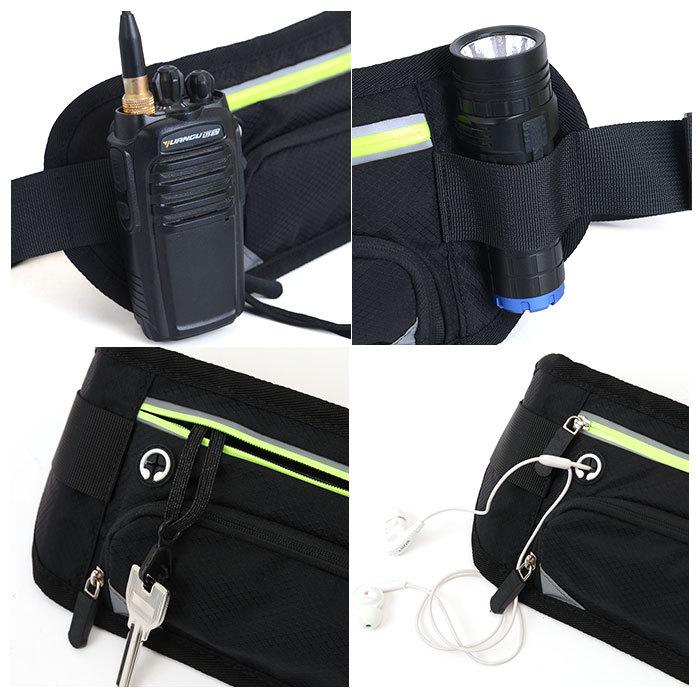 ランニングポーチ スマホ 通販 ランニング ウエストポーチ ウエストバック ウエストバッグ 薄い ジョギング ポーチ バッグ 小さい メンズ ランニングポーチ | ブランド登録なし | 09