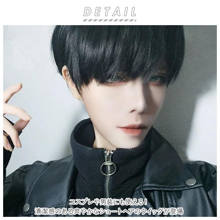 ウィッグ 通販ウィッグ ショート メンズ レデイース フルウィッグ 男装 ウイッグ かつら つけ毛 コスプレ おしゃれ かわいい フルウイッグ 短髪 学校 ウィッグ |  | 01