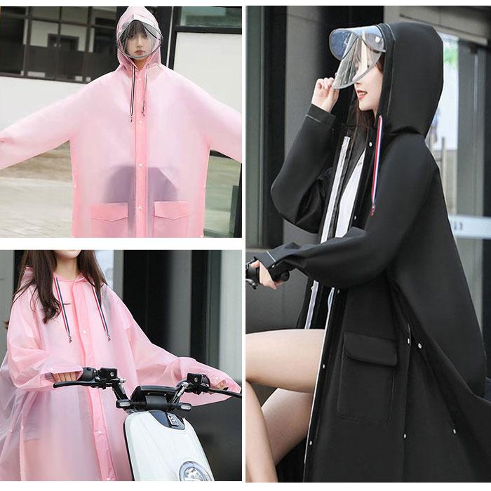 レインコート 自転車 ポンチョ 超軽量 通販 レインポンチョ 二重ツバ付き バイクポンチョ レインウェア レインウエア リュック対応 かっぱ 雨具 レインコート | ブランド登録なし | 10