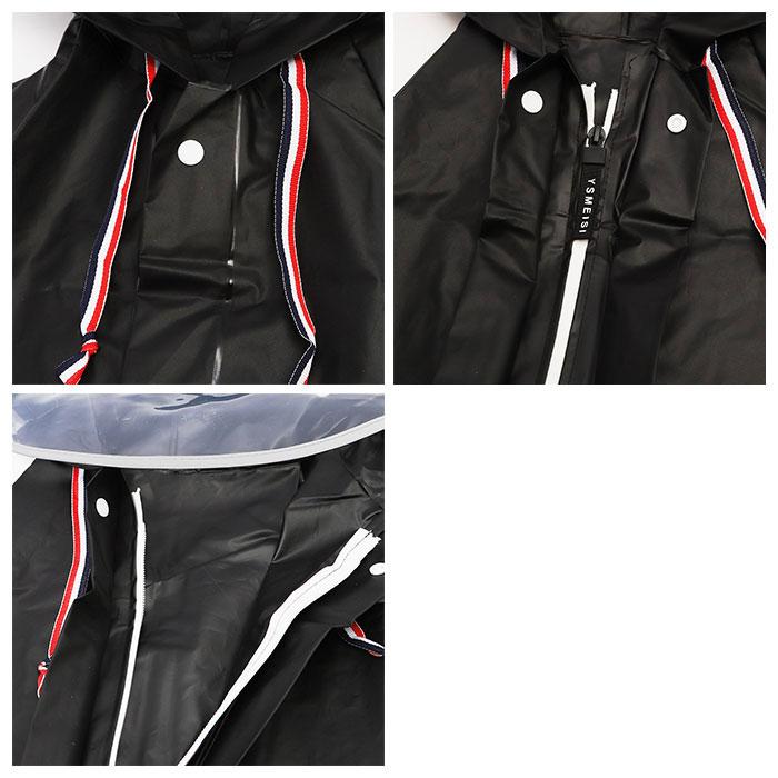 レインコート 自転車 ポンチョ 超軽量 通販 レインポンチョ 二重ツバ付き バイクポンチョ レインウェア レインウエア リュック対応 かっぱ 雨具 レインコート | ブランド登録なし | 13