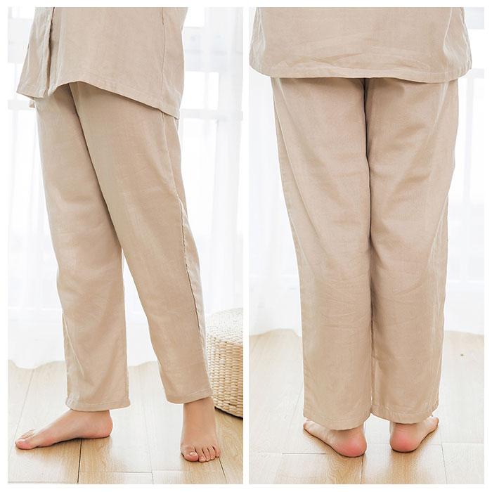 パジャマ ガーゼ レディース 長袖 通販 二重ガーゼパジャマ 綿100% コットン 上下セット 長ズボン 秋 冬 春 ルームウェア 部屋着 ダブルガーゼ パジャマ | ブランド登録なし | 06