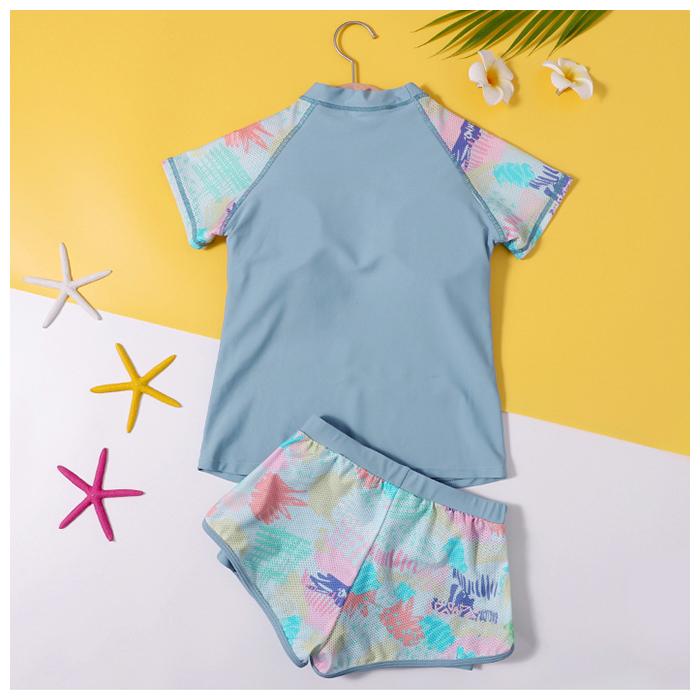 キッズ 水着 女の子 セパレート 通販 ２点セット トップス パンツ スクール水着 タンキニ スポーツウエア 体型カバー スイムウェア 子供 子ども 子ども用 キッズ | ブランド登録なし | 08