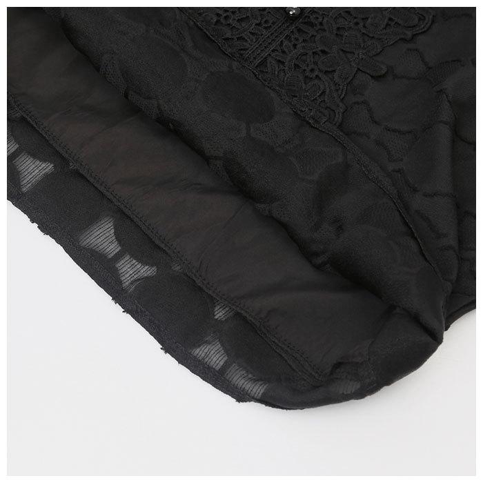 シャツ 通販シャツ ブラウス レディース 長袖 レースブラウス レース 刺繍 フォーマル 上品 大きいサイズ パフスリーブ かわいい フェミニン ドット シャツ |  | 14