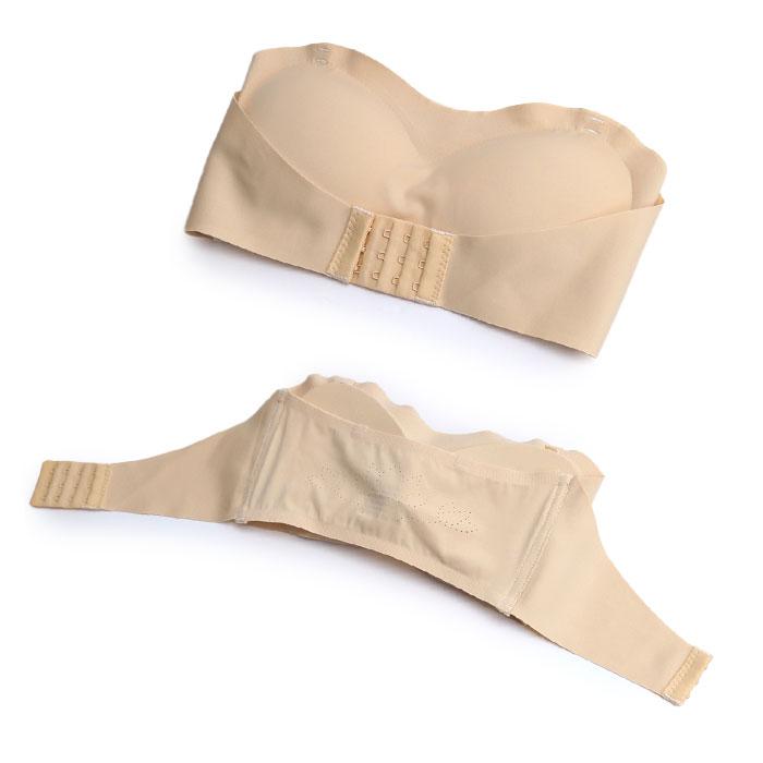 ストラップレスブラ ずれない 通販 ブラジャー ストラップレス ホック 紐なしブラ チューブトップ シンプル ノンワイヤー オフショルダー ストラップレスブラ | ブランド登録なし | 10